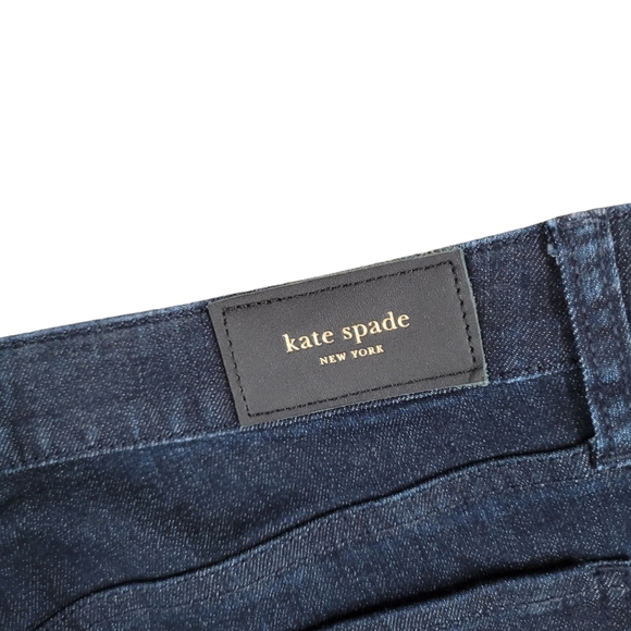Kate Spade Broome Street Jeans 28 Dark Wash Skinny Leg Cropped Mid Rise Denim - Picture 9 of 9